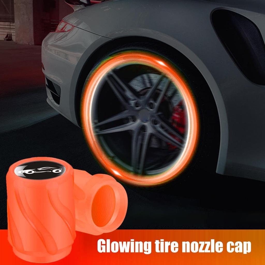 Glow in the Dark Tire Valve Caps, Glow Car Tire Valve Cap, Car Wheel