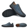 Men's Casual Leather Shoes, Fashionable Lace-up Business Shoes