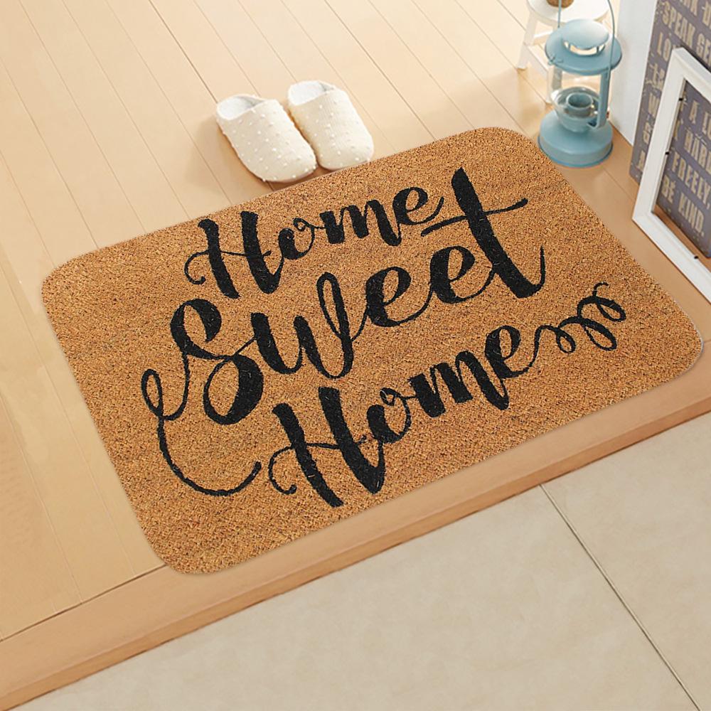 Cross-Border Welcome Letter Mat: Entryway, Kitchen, Absorbent Floor Mat