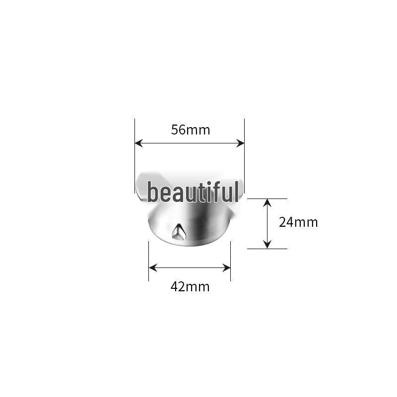 304 Stainless Steel Anti-Clog Roof Drain Insert - Thickened Round Design for Garden & Outdoor Rainwater Management