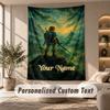 Zelda Tapestry, Personalized Custom Text, Wall Hanging Tapestry For Living Room Home Wall Decor