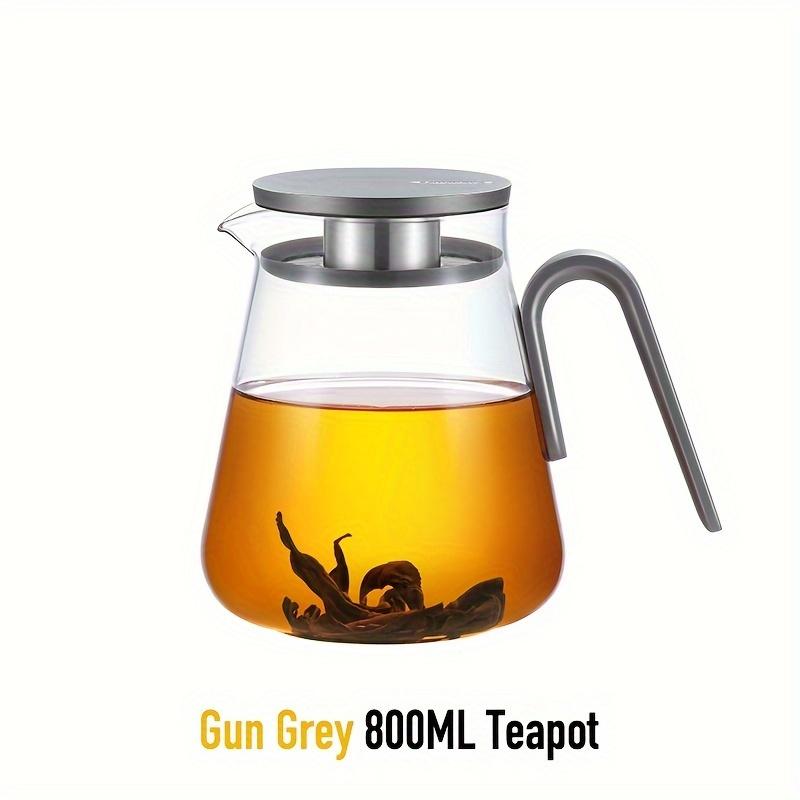 1pc Glass Teapot High Borosilicate Heat-resistant Glass Tea Pot Office Home Tea Pot Outdoor Tea Pot Tea Set Coffee Pot Milk Pot Juice Pot Christmas Gi