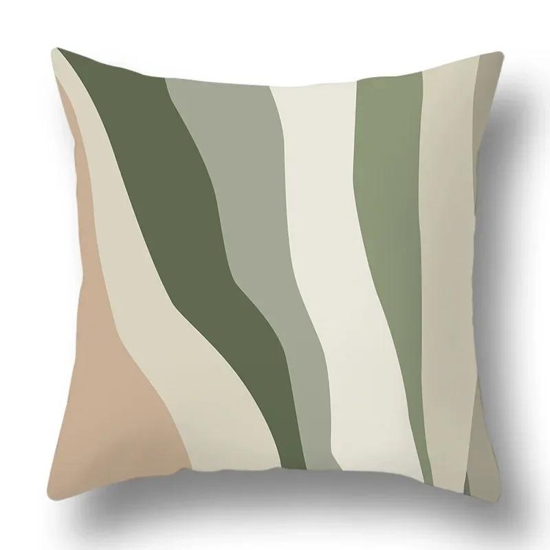 Green Plant Sofa Cushion Comfort Pillow Office Pillowcase Living Room Home Decorative Printed Pillowcase