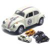Miniatyr Simulering Bak Bilmodell Diecast Legering Trekk Taxi Leke med Åpningsdør 0,06388888888888889 Skala Retro Bil