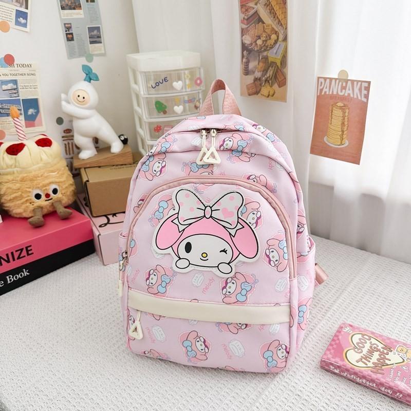 Adorable Cartoon Kids Backpack For Kindergarten Boys And Girls With Nylon Material My Melody