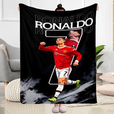 Ronaldo Manchester United Legacy Suitable Blanket for Offices, Travel, Living Rooms Also a Good Gift for Friends and Family Suitable for All Seasons.