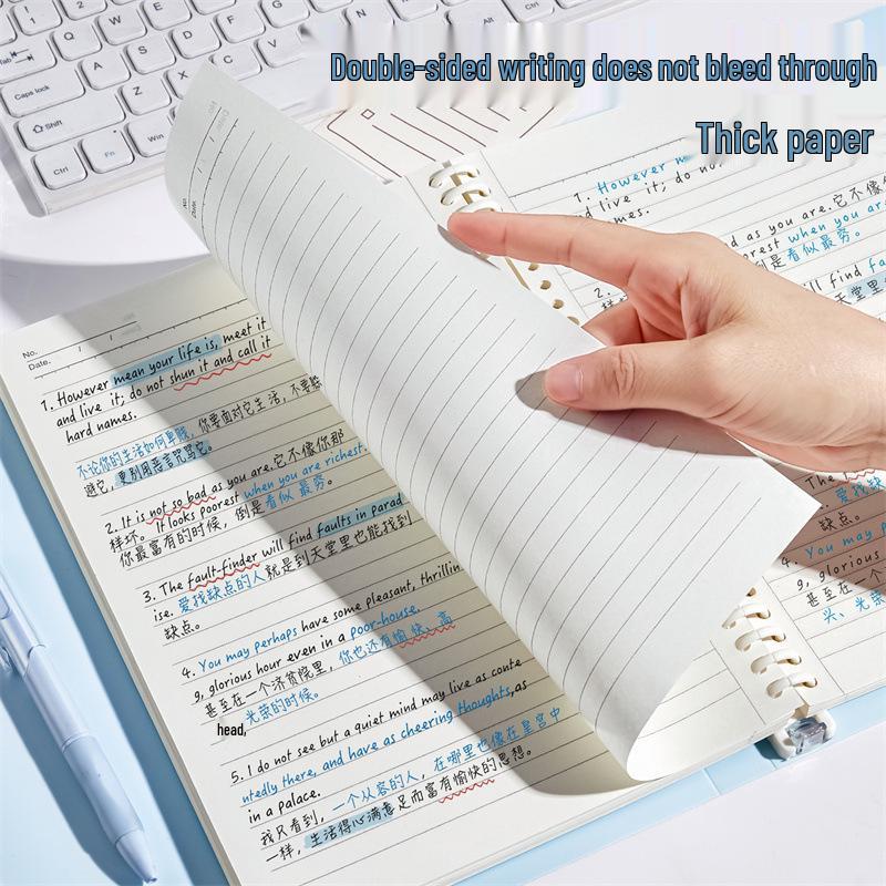 Morandi Color-Blocked B5 Notebook: Vibrant Design, Thick Pages, Versatile for Students