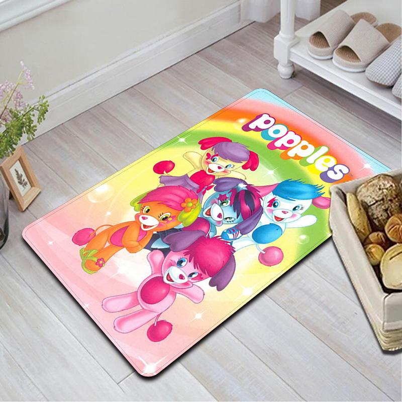Popples Cartoon Rug Floor Mat for Living Room or Bedroom Soft and Comfortable Carpet a Gift for Birthday and Holiday.