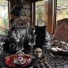 Halloween Spider Web Lace Tablecloth Simple Black Haunted House Skull Pumpkin Table Cloth for Party Home Decoration Table Decor