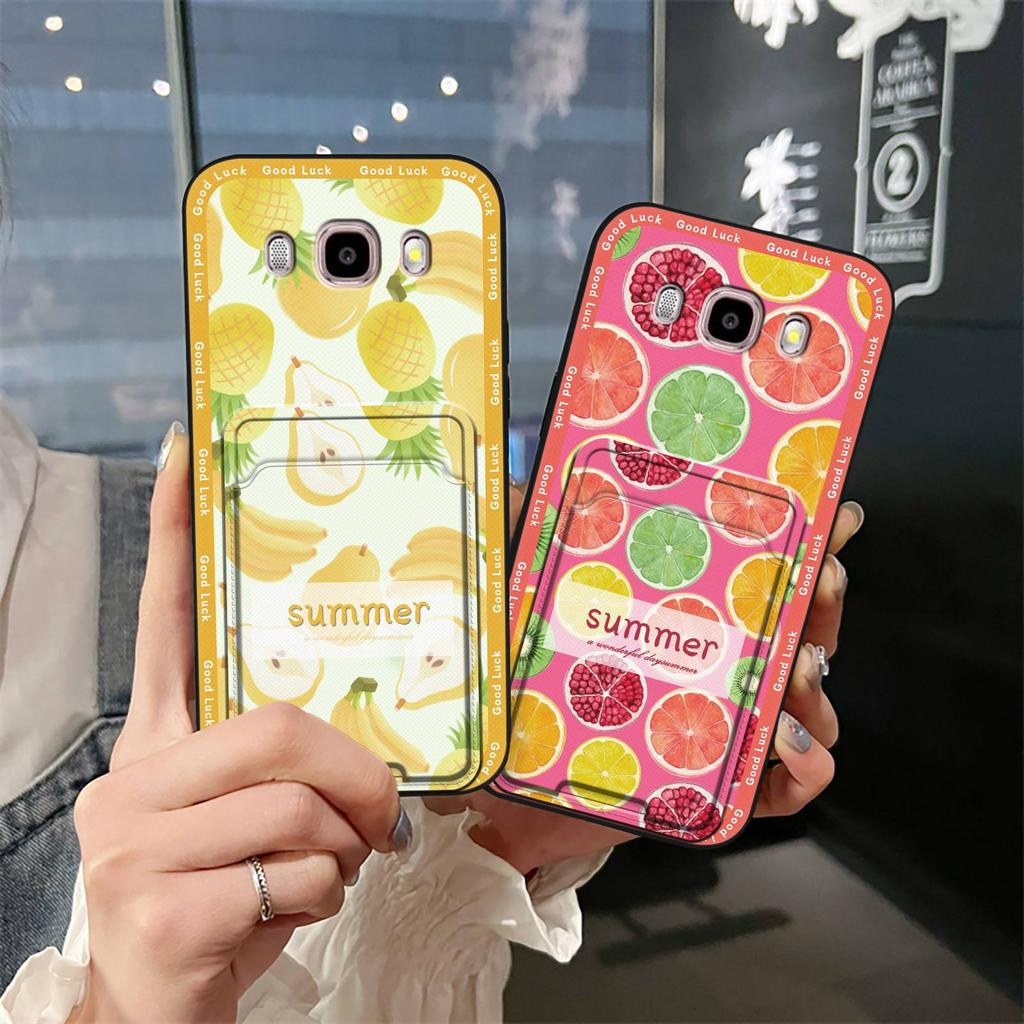 Full wrap Card bag Phone Case For Samsung Galaxy J510/J5 2016/J5108 Dirt-resistant Anti-dust Cartoon Durable Shockproof