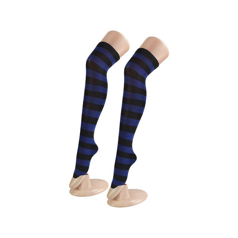 Alice Madness Returns Cosplay Costume Alice Maid Outfit Cosplay Stage Performance Costume Blue and Black Over-The-Knee Socks XXXL