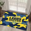 Leeds United Fußball Design Kristall Samt Teppich Gemütlich Kein?Rutschfester Teppich mit Aufdruck für Schlafzimmer Wohnzimmer Eingang