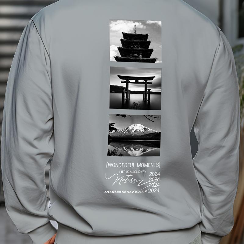 

Men s Crew Neck Sweatshirt, Great for Business Trips & Sports, Anti-Wrinkle XXL чорний