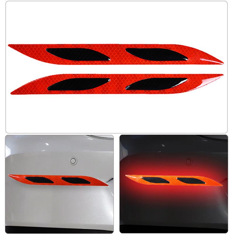 Reflective Carbon Fiber Car Door Handle Protector Strip