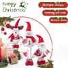 Retractable Festive Ornaments Santa Deer Snowman Polyester Sculpture Space Saving Tabletop Holiday Display