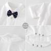 Triangle Bodysuit Baby Onesie Detachable Bow Tie Infant Jumpsuit One-Piece Bodysuit  Toddler
