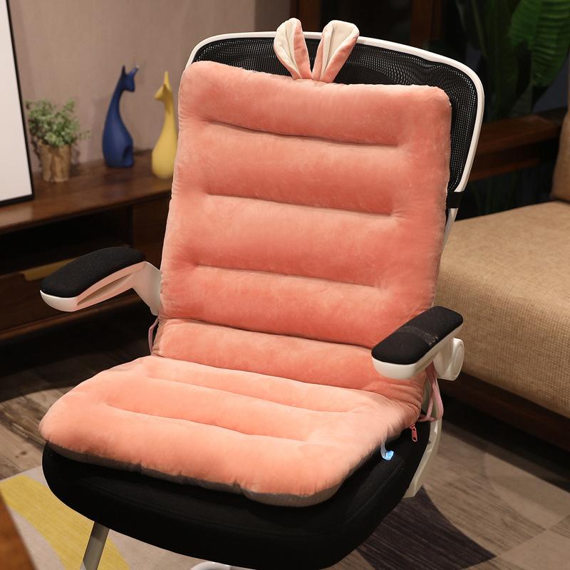 Cartoon One-Piece Cushion Cartoon Plush One-Piece Cushion Cushion Pillow Lumbar Support Office Student Chair Cushion Seat