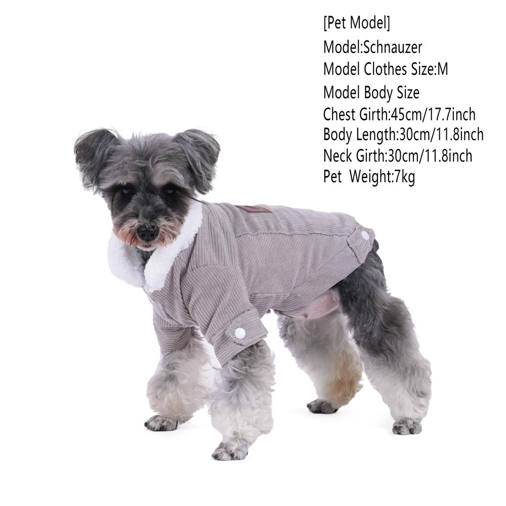 Autumn Winter Pet Dog Clothes Fleece Warm Jacket Coat Cozy Thicken Puppy Clothing for Small Medium Dogs Cat Schnauzer Pug Outfit
