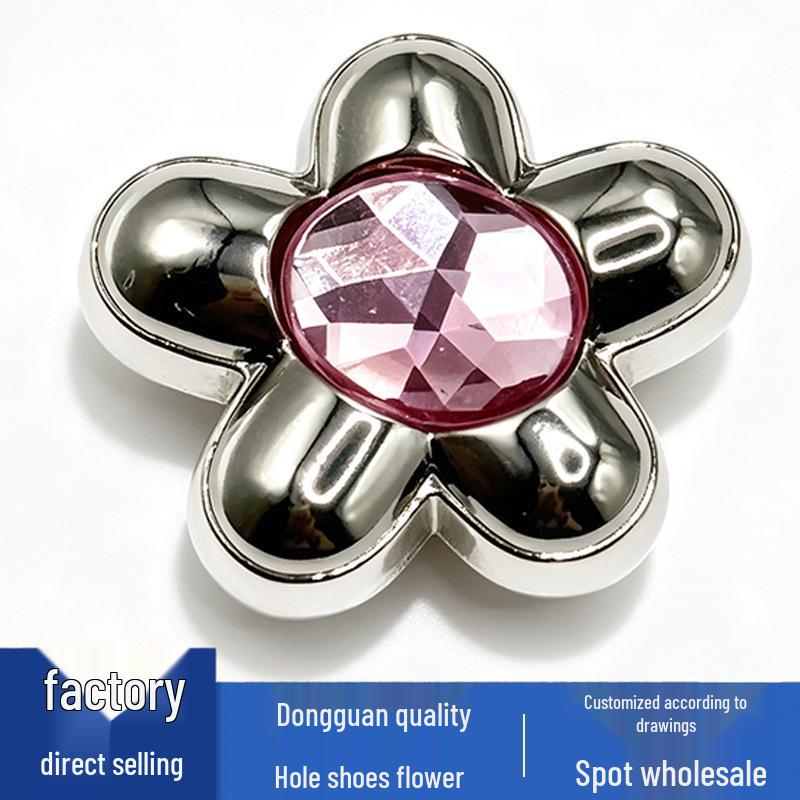 Metal Flower Series Cute Cartoon Shoe Charms for Crocs