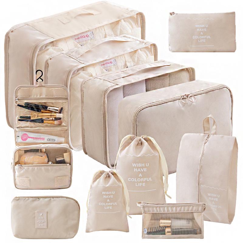 Cross-Border Travel Storage Bag Set: 8-Piece and 9-Piece Clothing Organizer