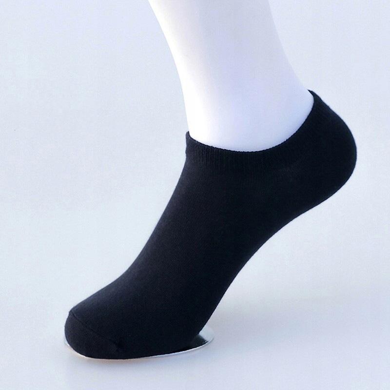 Foot Socks 100% Cotton Comfortable Unisex Cotton 38-44 Black