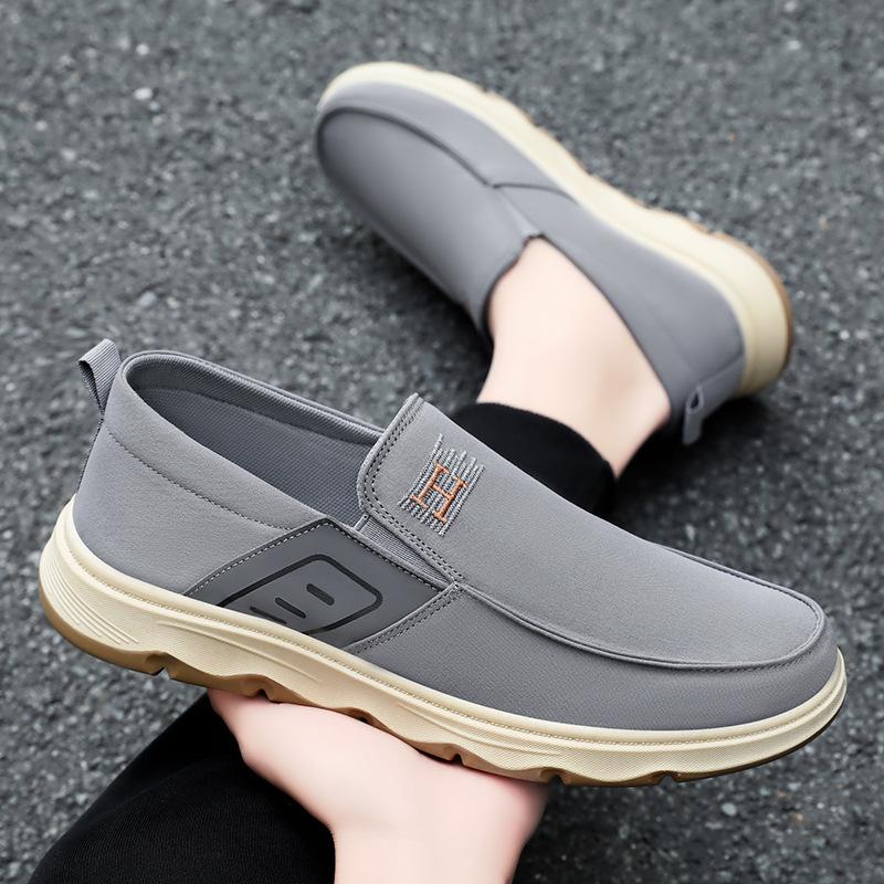 Driving Shoes Men's New Summer Soft-soled Non-smelly Feet Single Shoes One Pedal Dad Shoes Fashion Casual Men's Shoes