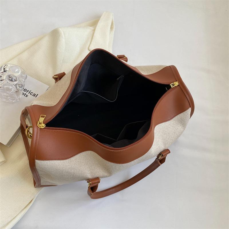 Short-term Travel Bags Women's Canvas Handbags Business Travel Bags Fashion Fitness Bags Travel Bags Short-term Storage Bags