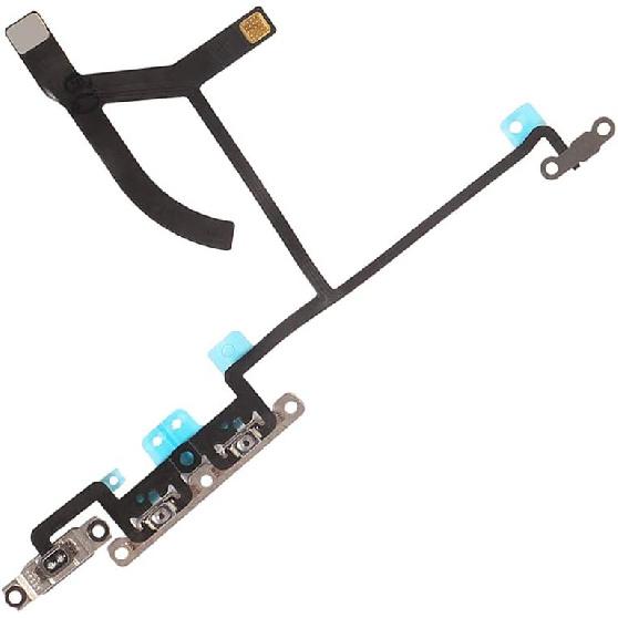 Power On Off and LED Flash Light Flex Cable Assembly with Metal Bracket Replacement for iPhone Xs Max (for iPhone Xs MAX)