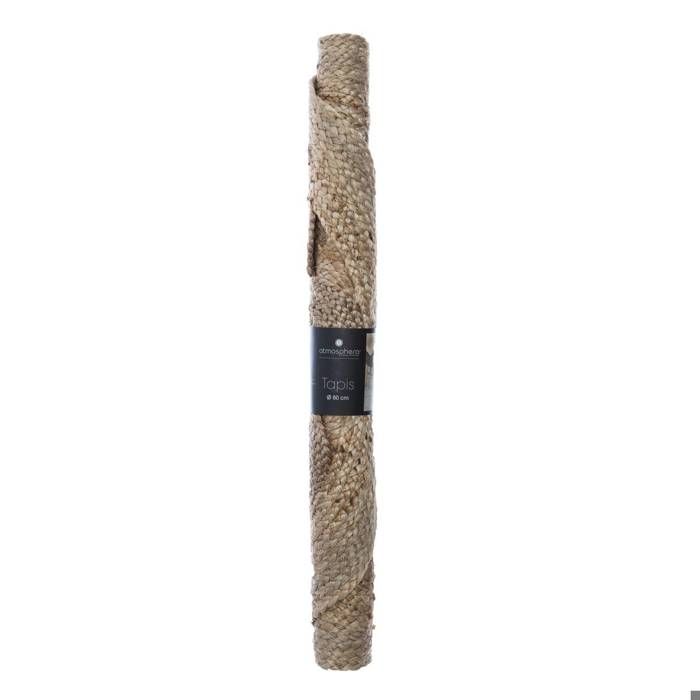 Tapis Ajouré "Esra" Jute D80cm - Atmosphera Createur D'interieur