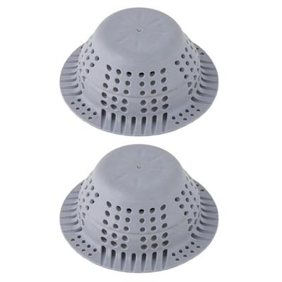 Silicone Hair Catcher Drain Protector with Collapsible Design for Shower and Bathtub Floor Drains To Trap Hair and Debris Easily
