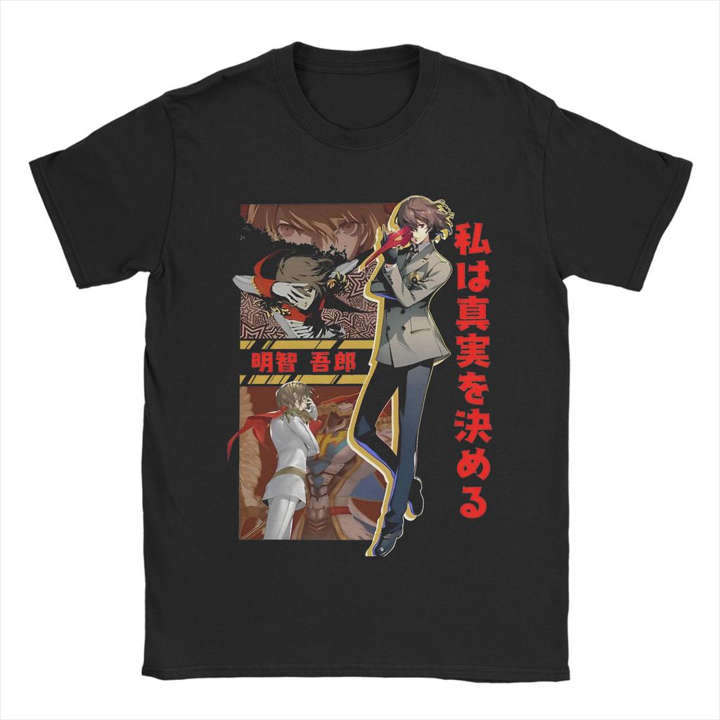 Aigis P3R TShirts for Unisex Women Personas 3 Anime Humor Cotton Tee Shirt Round Neck Short Sleeve T Shirt Plus Size Clothing