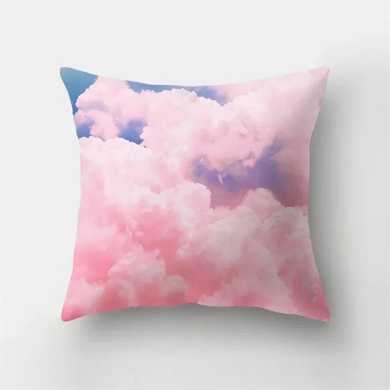 Pink Cloud Cushion Cover Luxury Home Decor Pillow Cover Car Living Room Sofa Cushion Cover