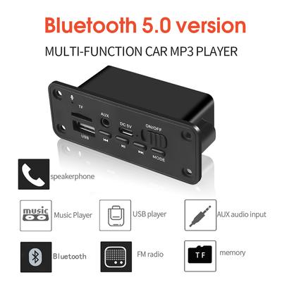 Bluetooth 5.0 Mp3 Player 2*3W Decoder Board Speaker Car Fm Radio Module
