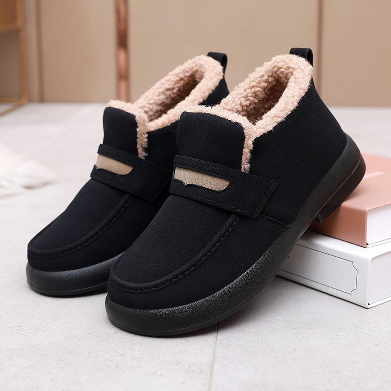

Winter New Fashion Snow Boots Plus Velvet Thick Cotton Boots Women 35 чёрный
