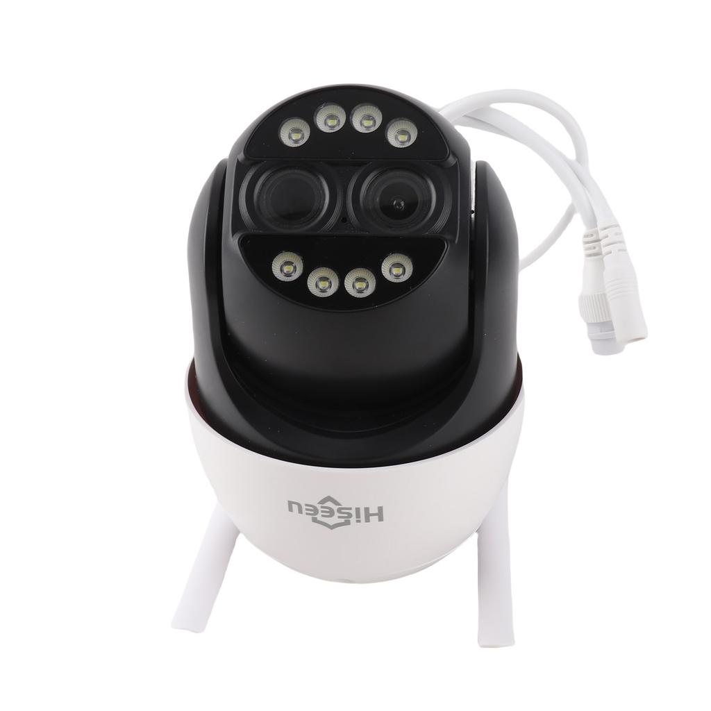 8MP Wireless Monitoring Camera Dual Lens Wall Mount Smart WiFi Camera IP66 2 Way Talk Motion Detection Wireless Security Camera