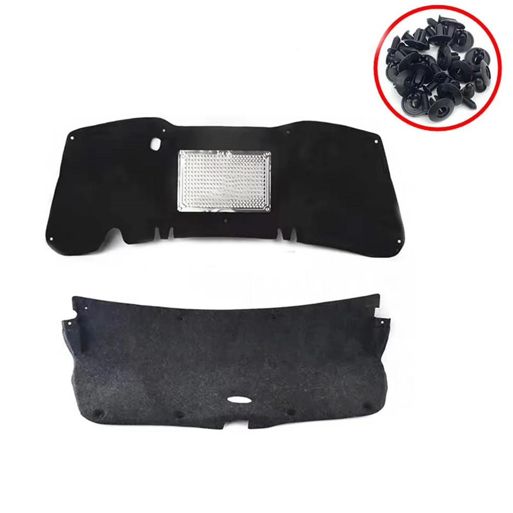 Front Hood Engine Sound Insulation Pad For Honda Civic FD 06-11 / 10th Civic FC FK 16-20 Soundproof Cotton Heat Insulation Mat Heat Shields 2