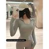 Yoga Long Sleeves Female Fashion Good-looking Sexy Workout Clothes