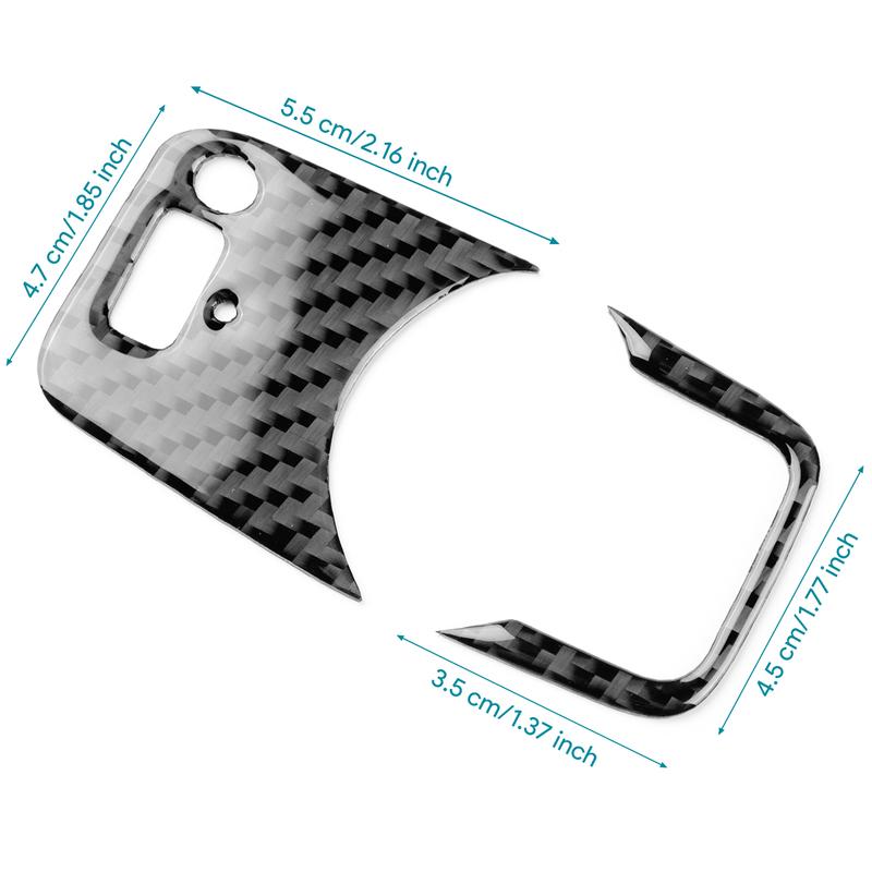 Carbon FIber Car Headlight Switch Button Panel Sticker For Alfa Romeo Giulia 2015 2016 For Stelvio 2017-2024 Interior Accessory