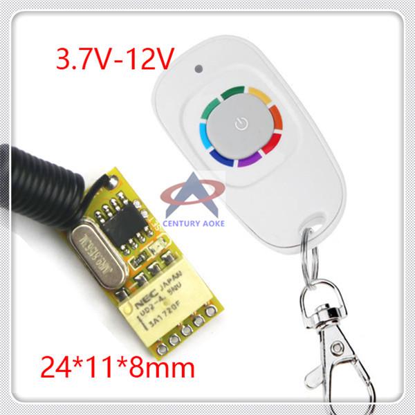 3.7V-12V Mini Wireless Remote Switch: Ultra-Small, Silent, Low Power, Lithium Battery Powered Wireless Remote Control Switch