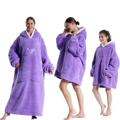 Unisex Einfarbig Baumwollsamt Hauskleidung Decke