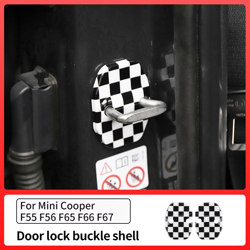 

Защитная накладка на пряжку замка двери автомобиля для Mini Cooper F65 F66 F56 F55 F67 ABS Аксессуары для стайлинга автомобиля Водонепроницаемый Защита от ржавчины чёрный