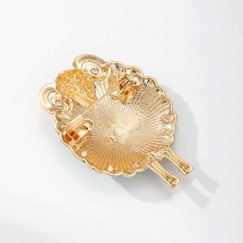 1Pcs Lovely Flower Sheep Brooches For Women Unisex 6-Color Rhinestone Year Of The Sheep Animal Party Office Brooch Pin Gift