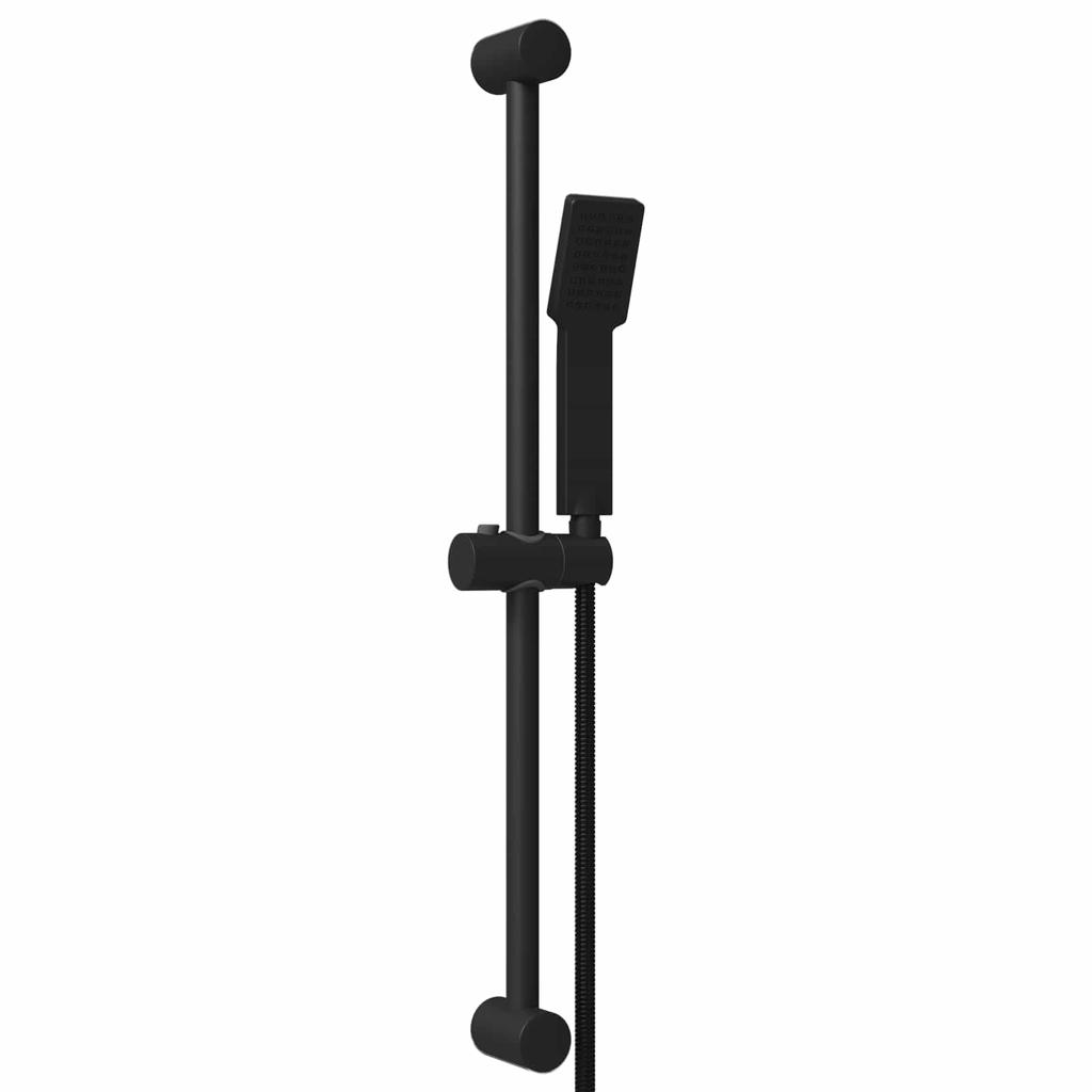Shower System Set Black 70 Cm Stainless Steel