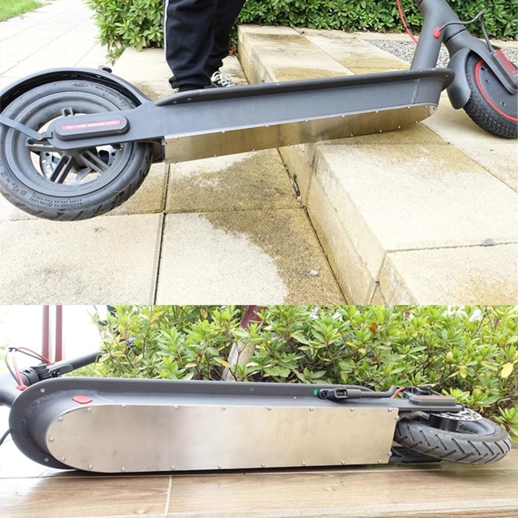 Stainless Steel Electric Scooter Battery Bottom Shield Professional Protective Protector Replacement for 1S/Max/Pro