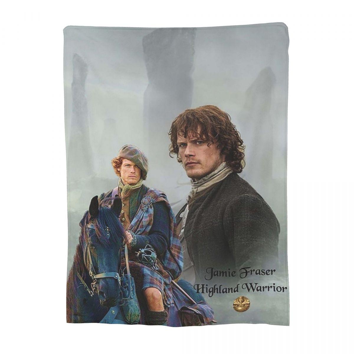 

Jamie Fraser Outlande Blanket Flannel Warm Sofa Throw Blankets For Home Bedroom Office Throws Bedspread Quilt 30x40in