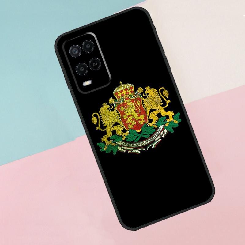 Bulgaria Flag Passport Map For Oppo A17 A77 A60 A74 A94 A54 A18 A38 A58 A78 A98 A40 A80 A16 A76 A96 A15 A57S Phone Case