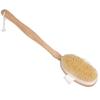 Ahşap Saplı Vücut Banyosu Duş Arka Fırça Scrubber Cilt Temizleme Aracı