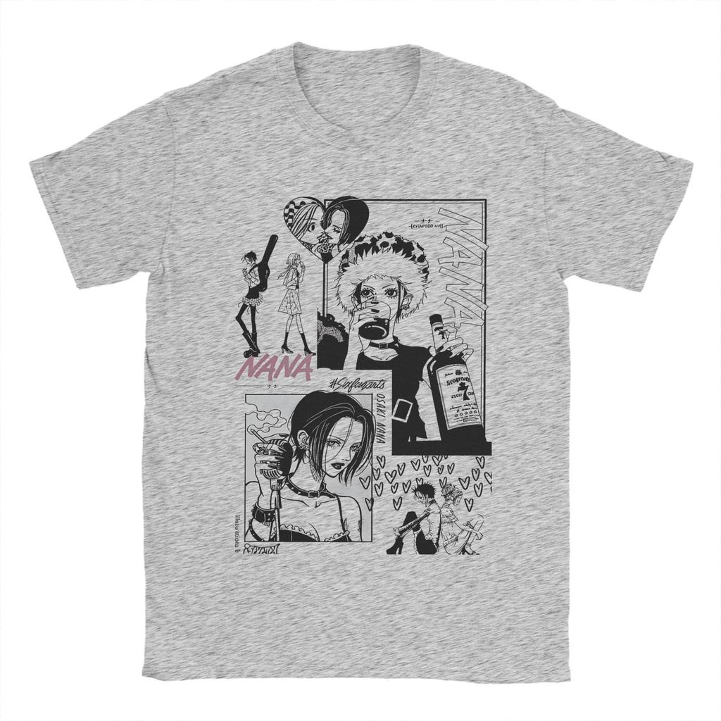 Anime NANA T Shirt For Men Women Cotton Top Tee Hip Hop Round Neck Short Sleeve