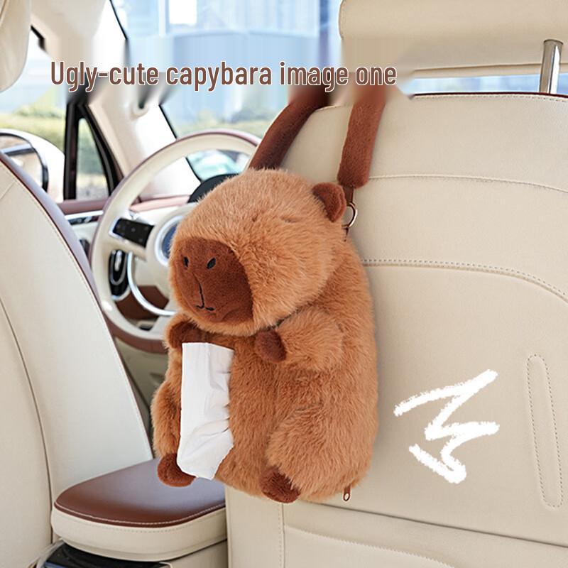 Trendige Capybara Hängende Auto-Taschentuchbox