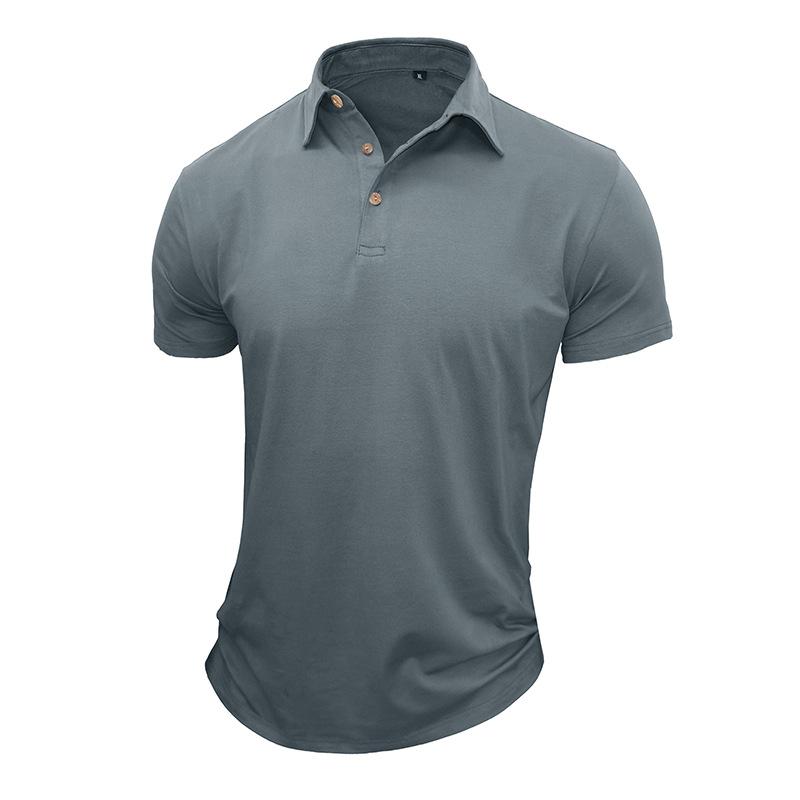 Men’s Short Sleeve Solid Polo Shirt